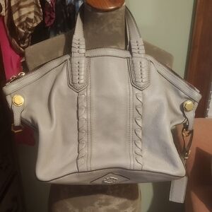 Oryany Grey Leather Bag